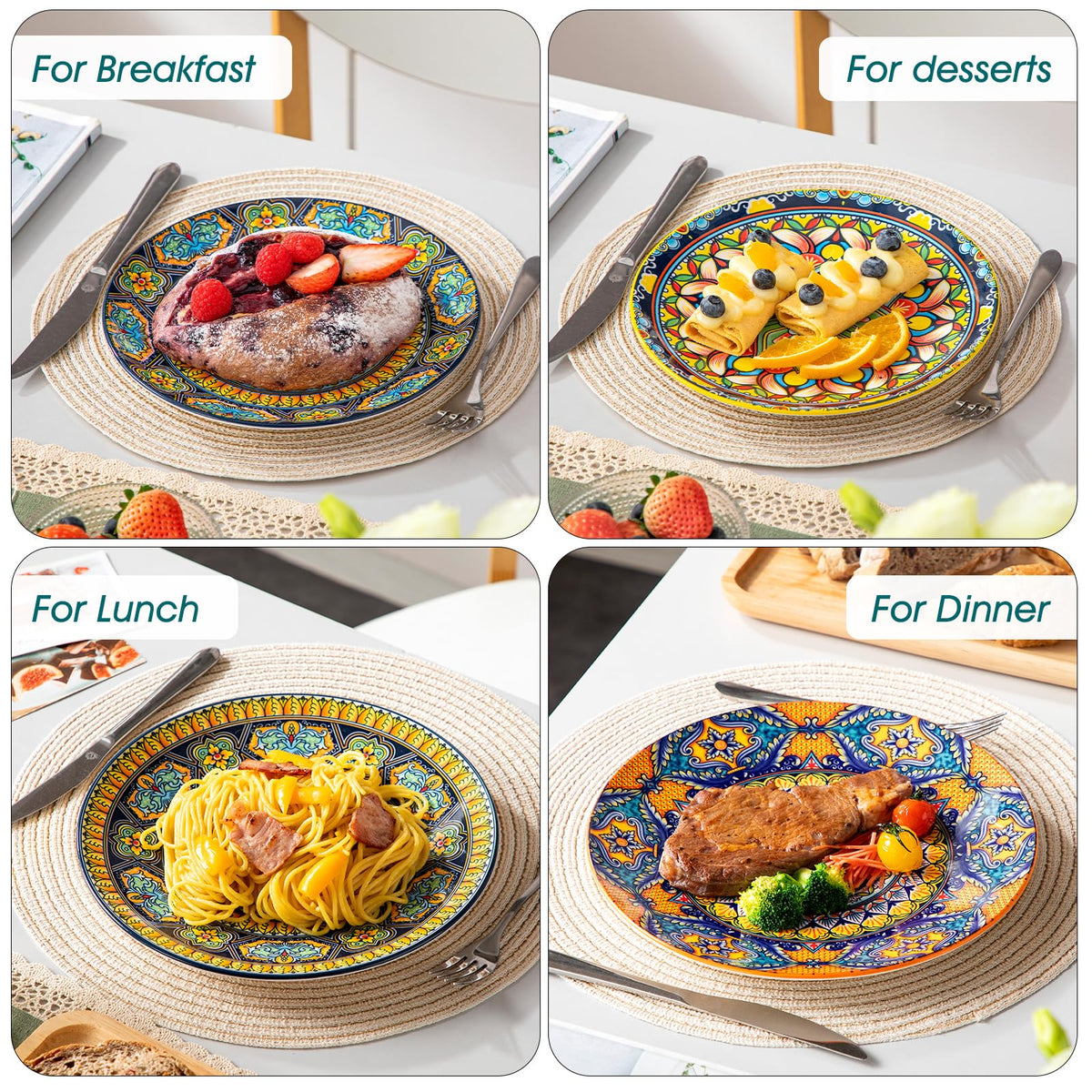 Vancasso KRVI two-size option set supports versatile table layouts