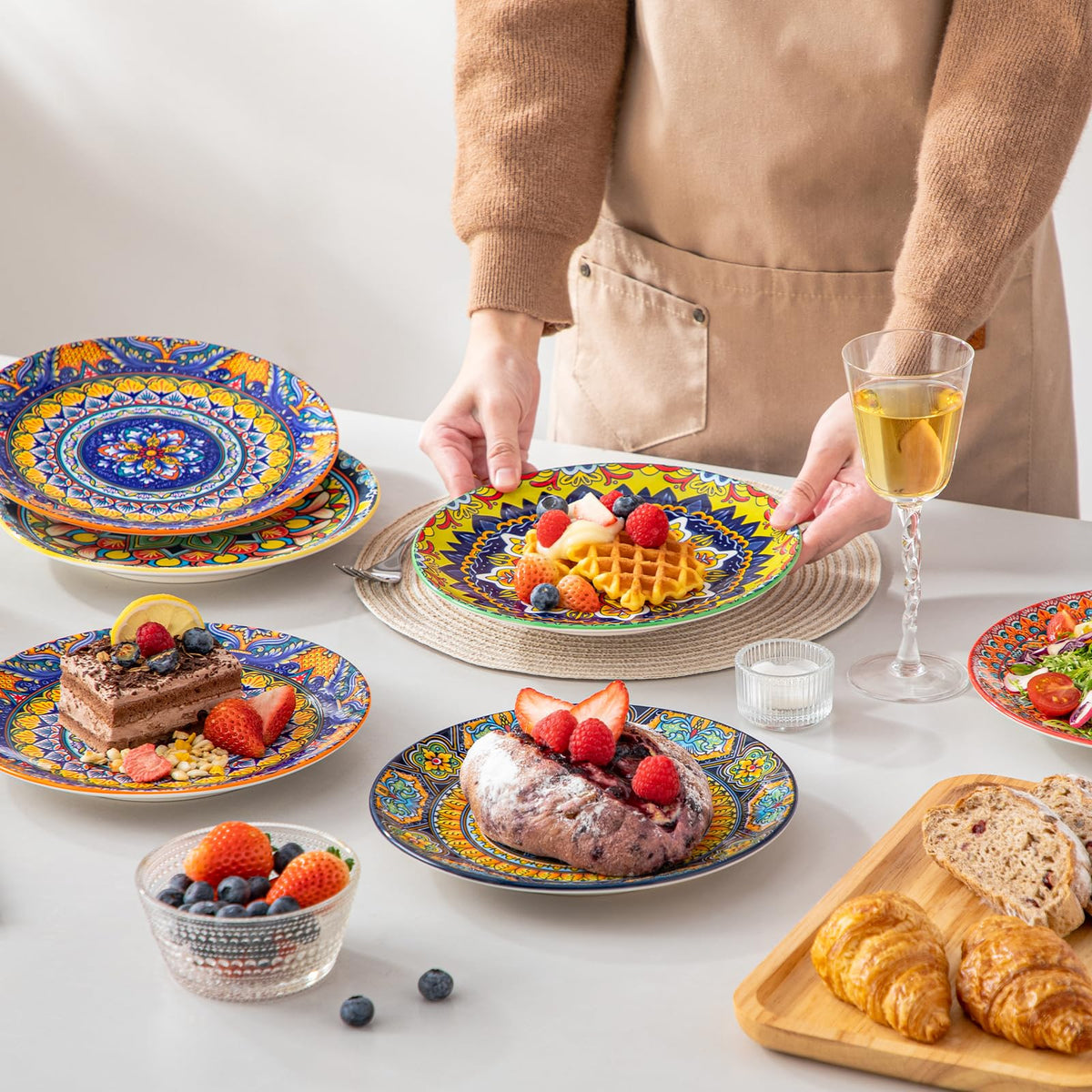 Vancasso KRVI six-piece set suits daily meals and casual entertaining