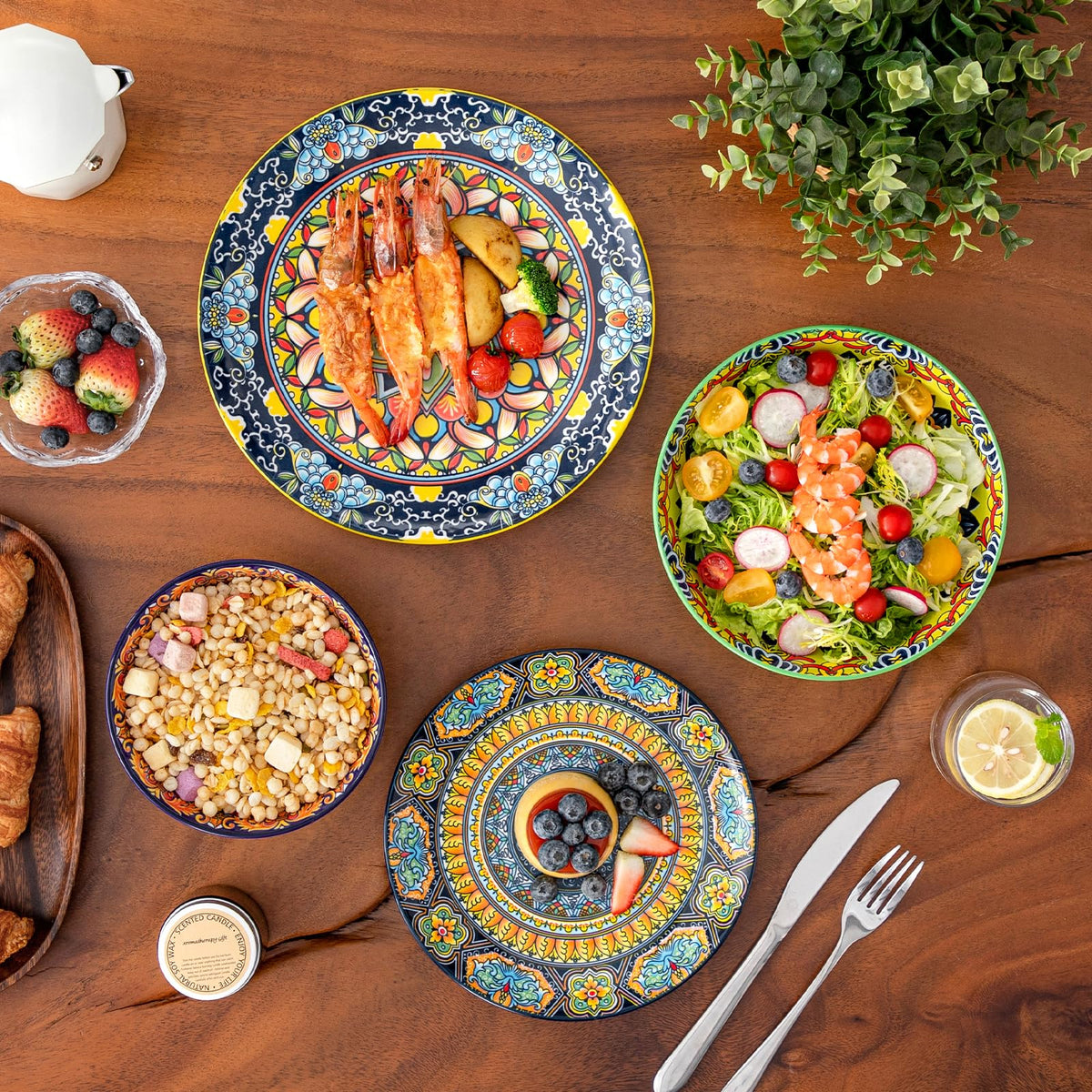 Vancasso KRVI porcelain dishware delivers durable, high-fired quality for everyday use.