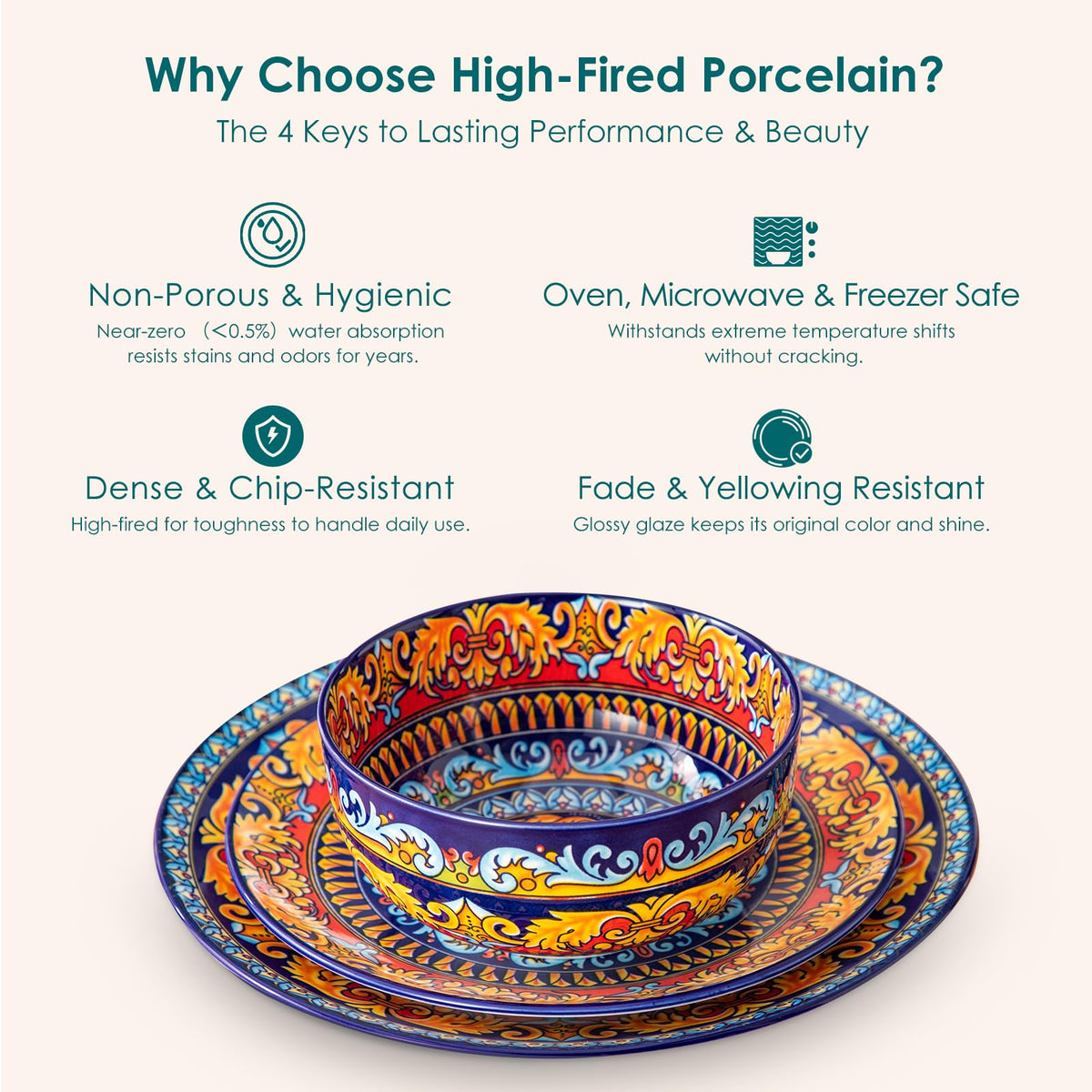 Vancasso KRVI scratch-resistant glaze for durable daily use