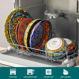 Vancasso KRVI stackable design saves cabinet space when stored.