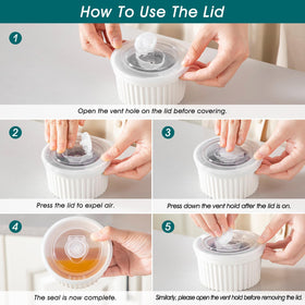 Vancasso lid-tight seal ramekin helps preserve freshness