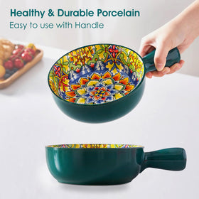 Vancasso bowls are microwave and dishwasher safe for easy cleanup.