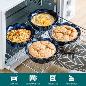 Vancasso porcelain mini pie pan showcasing durability and finish