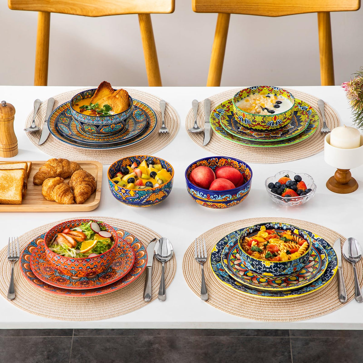 Vancasso non-toxic porcelain glaze resists stains for long-lasting brightness