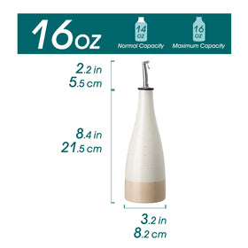 Vancasso oil bottle features airtight seal to keep flavors fresh