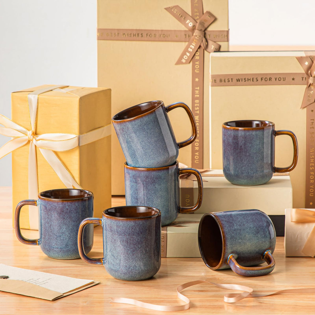 Glossy finish enhances coffee, tea, and cocoa rituals.