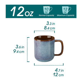 Vancasso Onion mug with ergonomic handle for cozy lattes.
