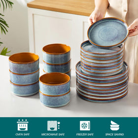 Vancasso Onion reactive glaze exterior highlights artisanal finish for premium dining.