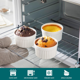 Vancasso oven microwave and freezer safe ramekins for versatile cooking