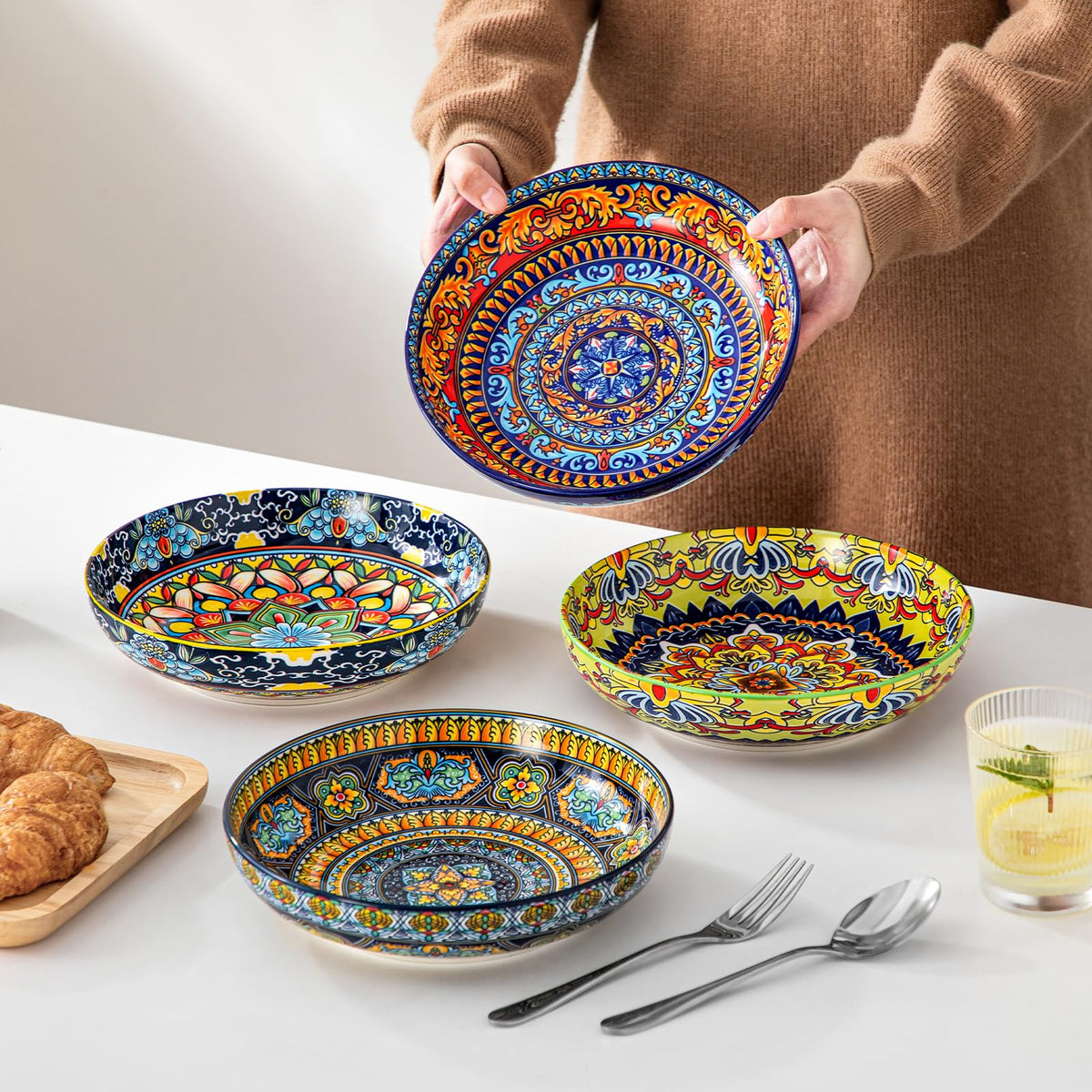 Vancasso bowls for salad and pasta serving, decorative and practical
