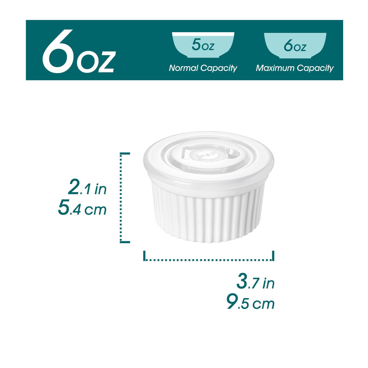 Vancasso porcelain white ramekins ideal for individual servings and desserts