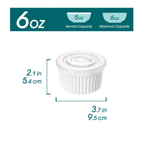 Vancasso porcelain white ramekins ideal for individual servings and desserts