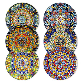Vancasso 8.5-inch salad plate with vibrant Bohemian pattern for lively meals