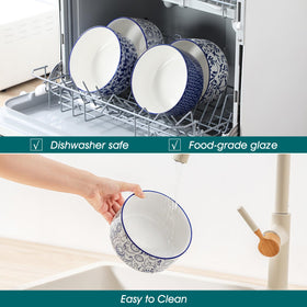 Vancasso SELENE bowls in fridge for meal prep storage.