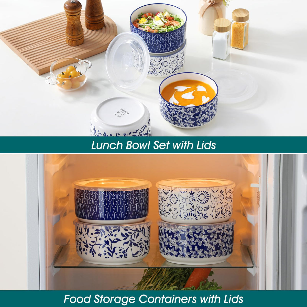 Vancasso SELENE bowls outdoors used for picnics.