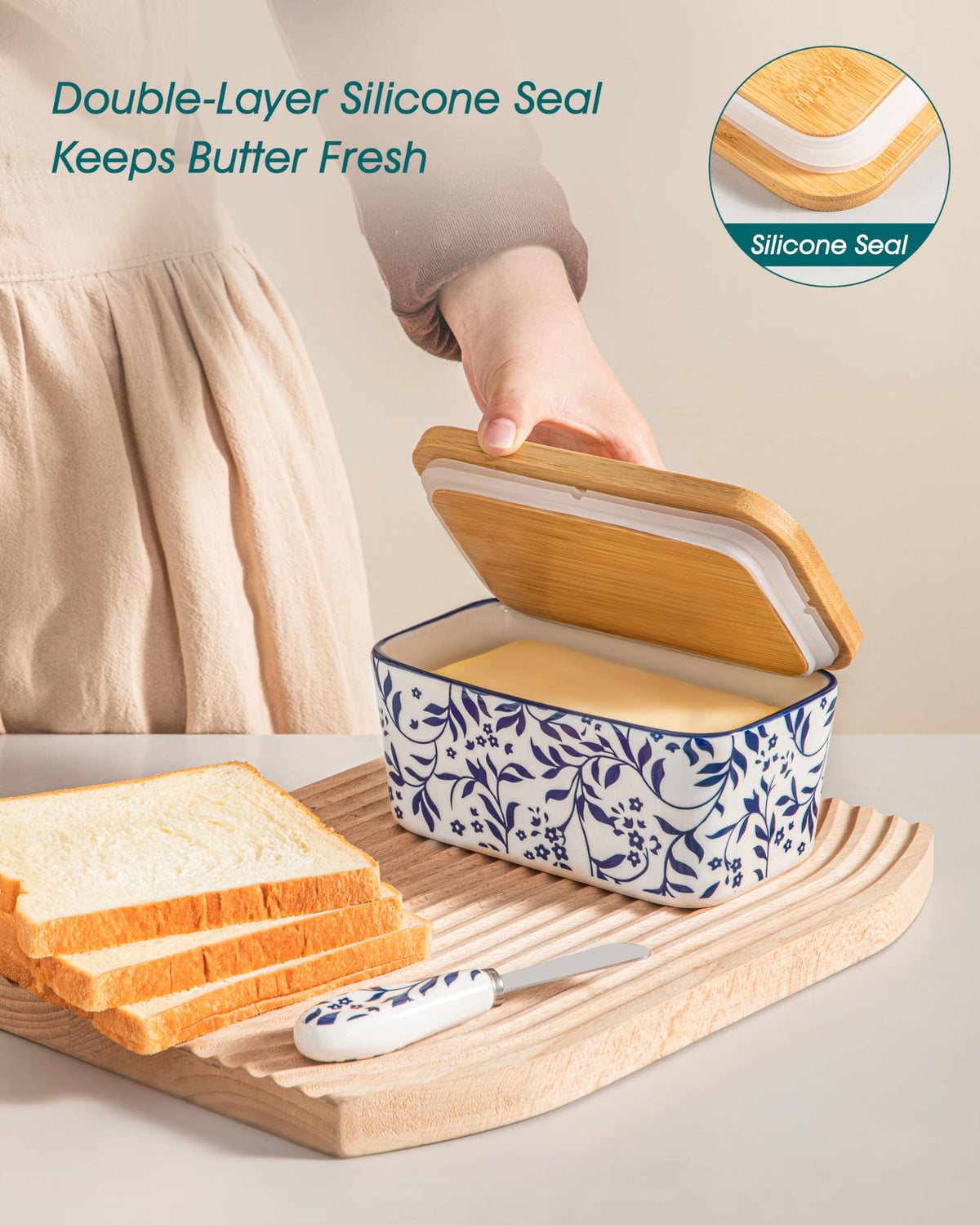 Vancasso Selene ceramic base is dishwasher safe for easy cleaning