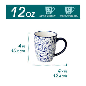 Vancasso SELENE 12oz mug showing generous serving for coffee or tea.