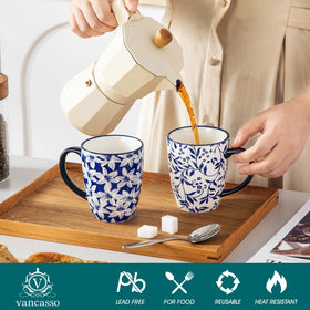 Vancasso SELENE mug featuring an ergonomic handle for easy grip.
