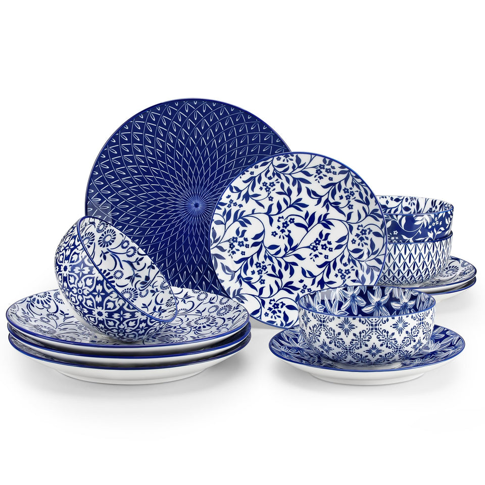 Vancasso Selene dinner plates blue pattern for elegant everyday dining