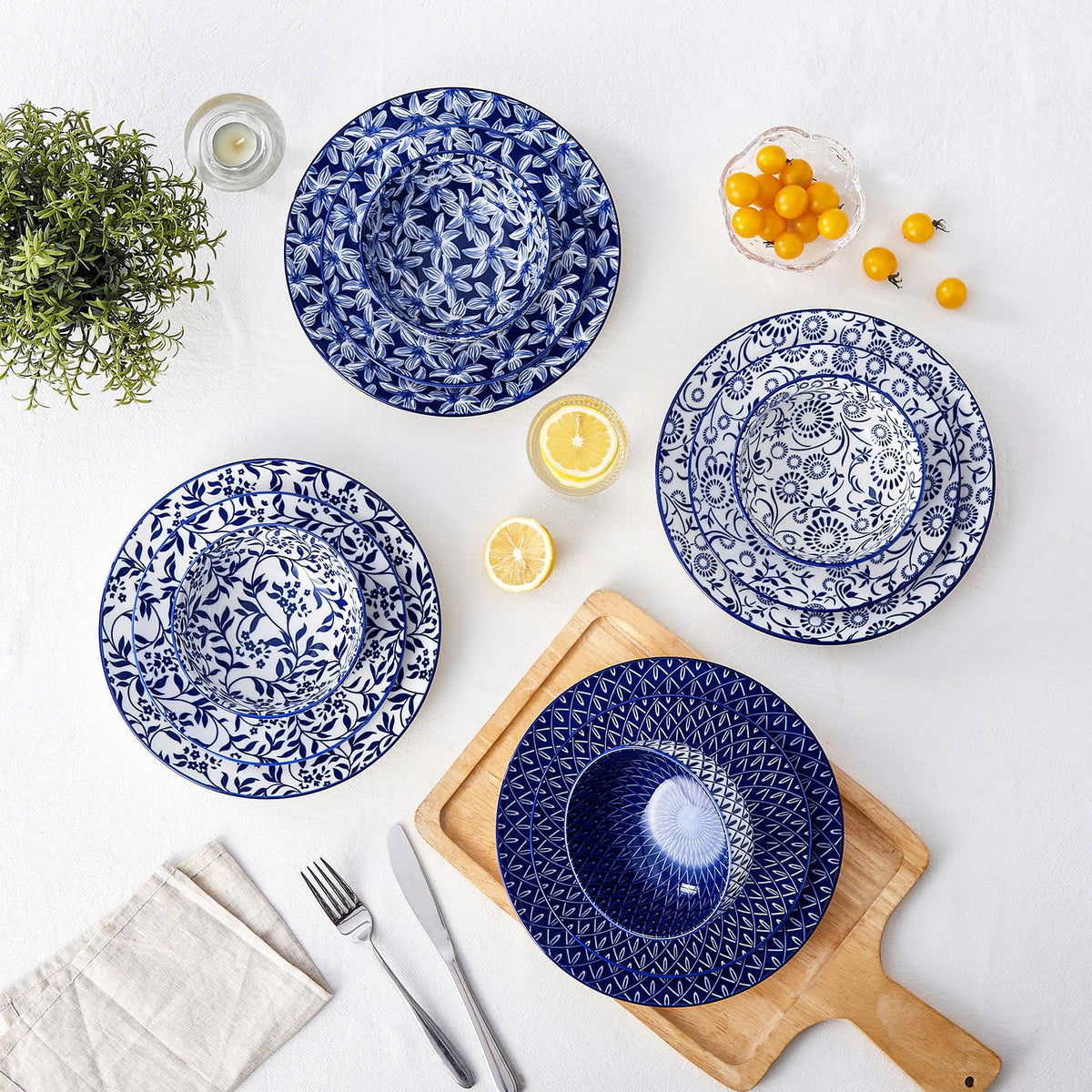 Vancasso Selene microwave and dishwasher safe dishware for everyday use