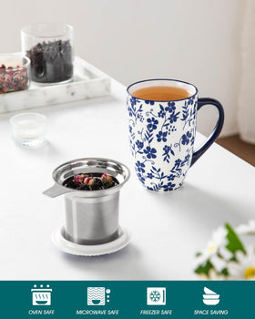Vancasso Selene microwave-safe mug for quick reheats
