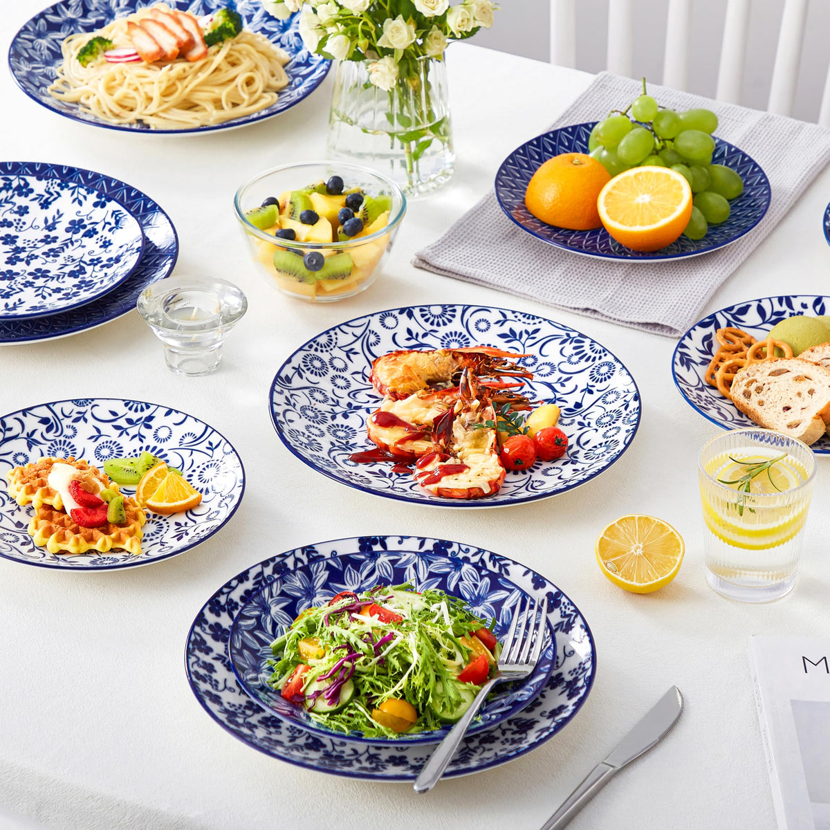 Vancasso Selene stackable plate saves cabinet space and simplifies storage