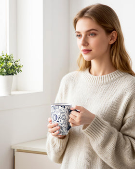 Vancasso SELENE dishwasher-safe mug for easy cleaning after meals