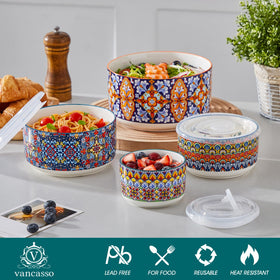 Vancasso SIMI 20oz bowl with lid great for small portions.