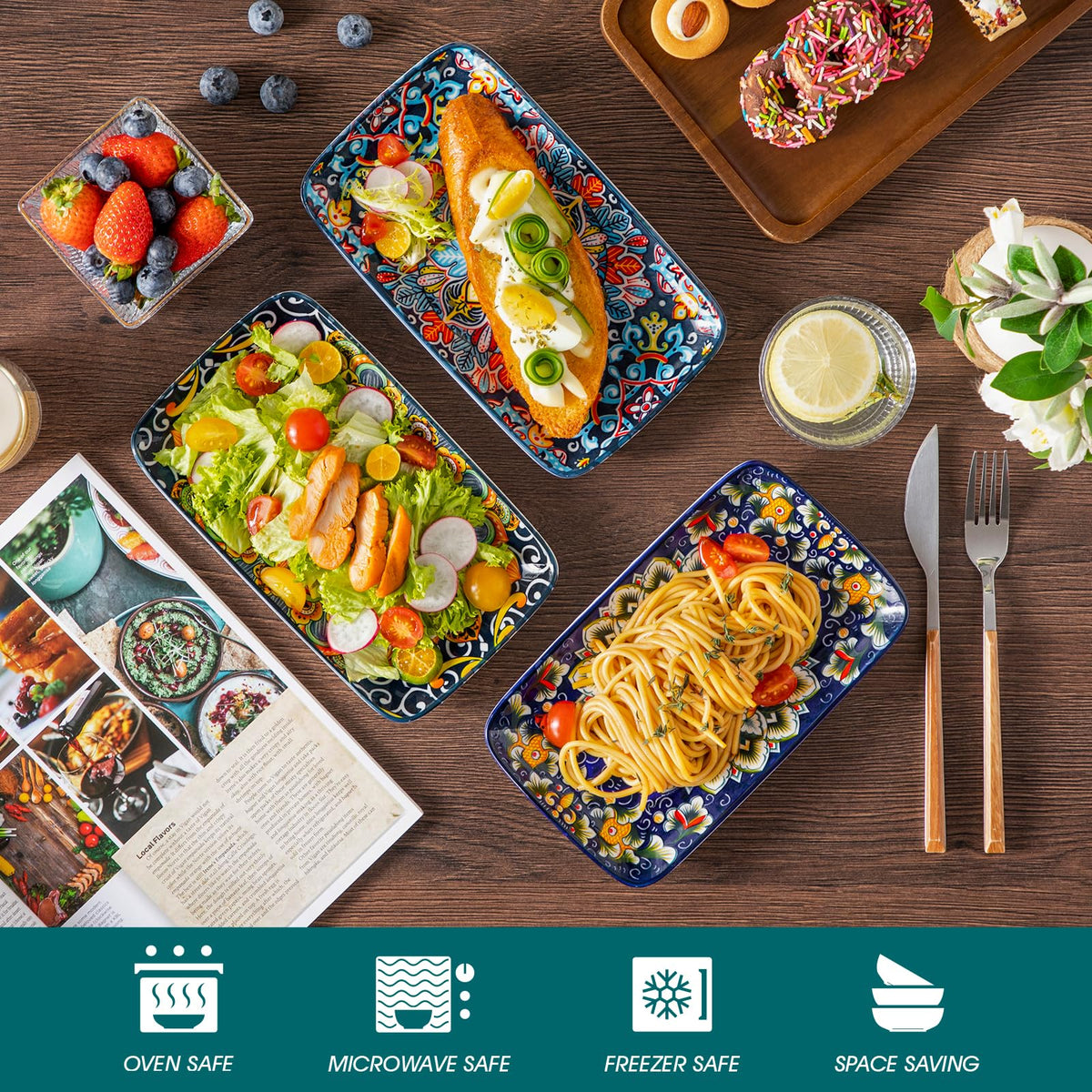 Vancasso Simi dessert plate supports appetizers and desserts in style.