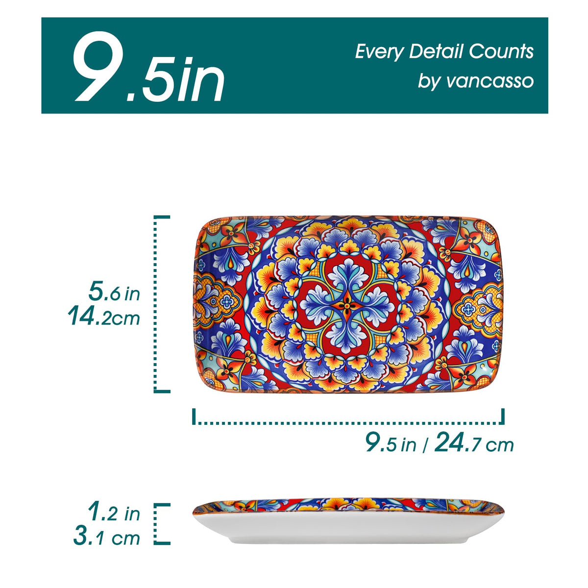 Vancasso Simi bohemian floral pattern adds color to meals and entertaining.