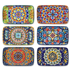 Vancasso Simi plate with bohemian pattern adds elegant flair to meals.