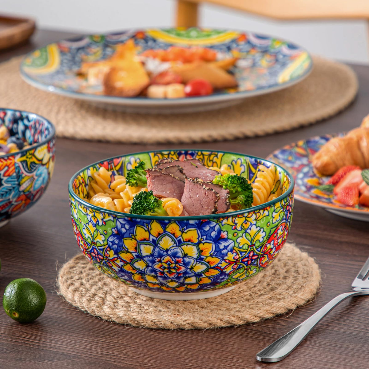 Vancasso SIMI set doubles as wall decor with Boho flair.