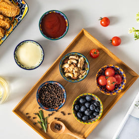 Vancasso SIMI compact bowls keep sauces organized during casual meals.