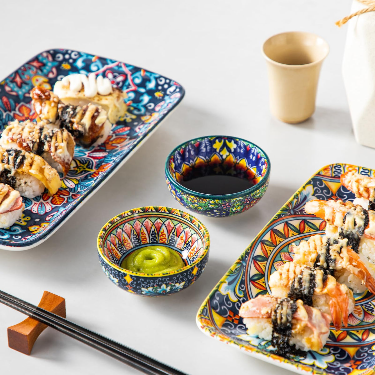 Vancasso SIMI dishwasher-safe bowls for easy cleanup after entertaining.