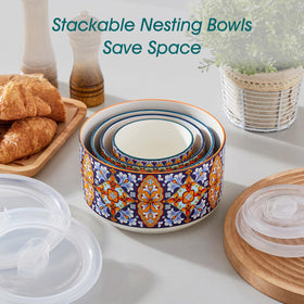 Vancasso SIMI nesting bowls stack neatly to save kitchen space.