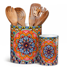 Vancasso SIMI utensil holder 7-3 inch size keeps spatulas organized and within reach.