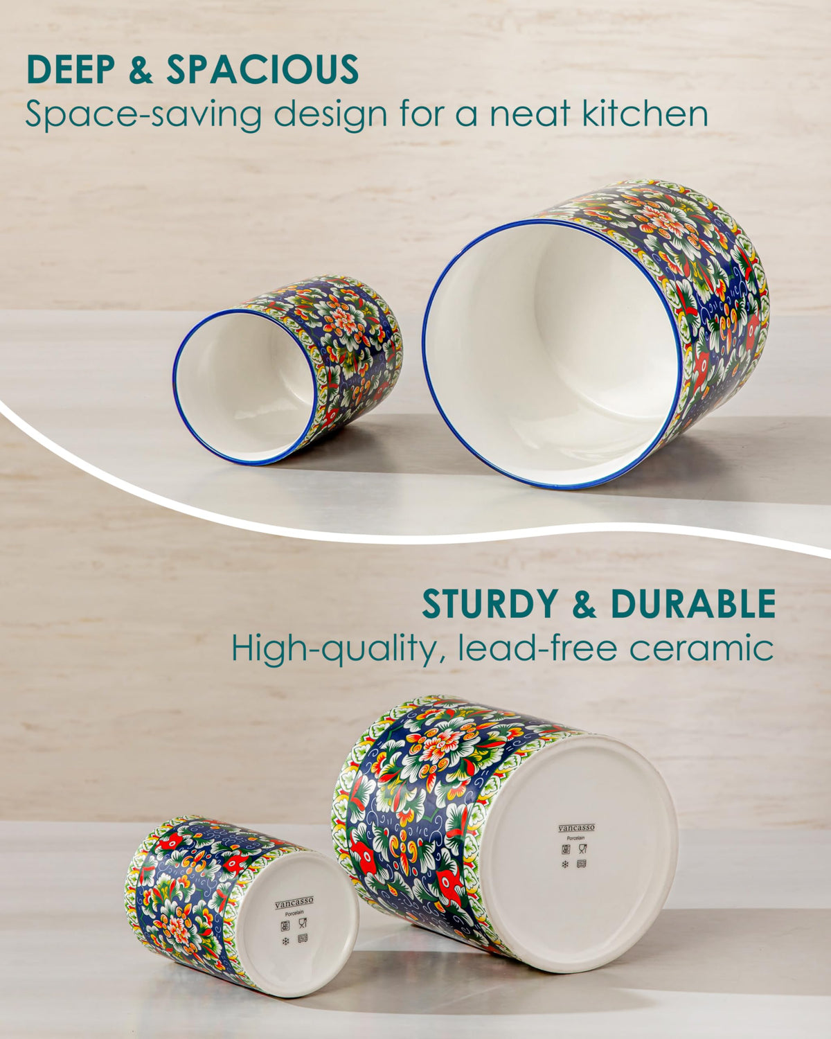 Vancasso SIMI gift-ready utensil holder ideal for housewarmings or weddings