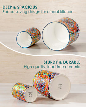 Vancasso SIMI utensil holder makes a thoughtful housewarming gift for kitchens.