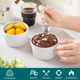 Vancasso souffle dishes ideal for baking light, airy desserts