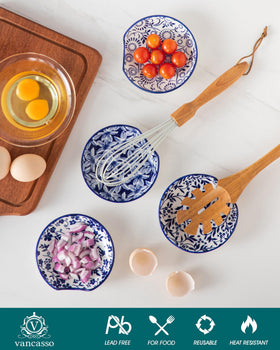 Vancasso heat-resistant porcelain spoon rest for hot tools.
