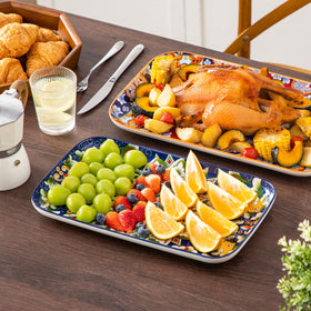Vancasso stackable platters save space while expanding serving options.