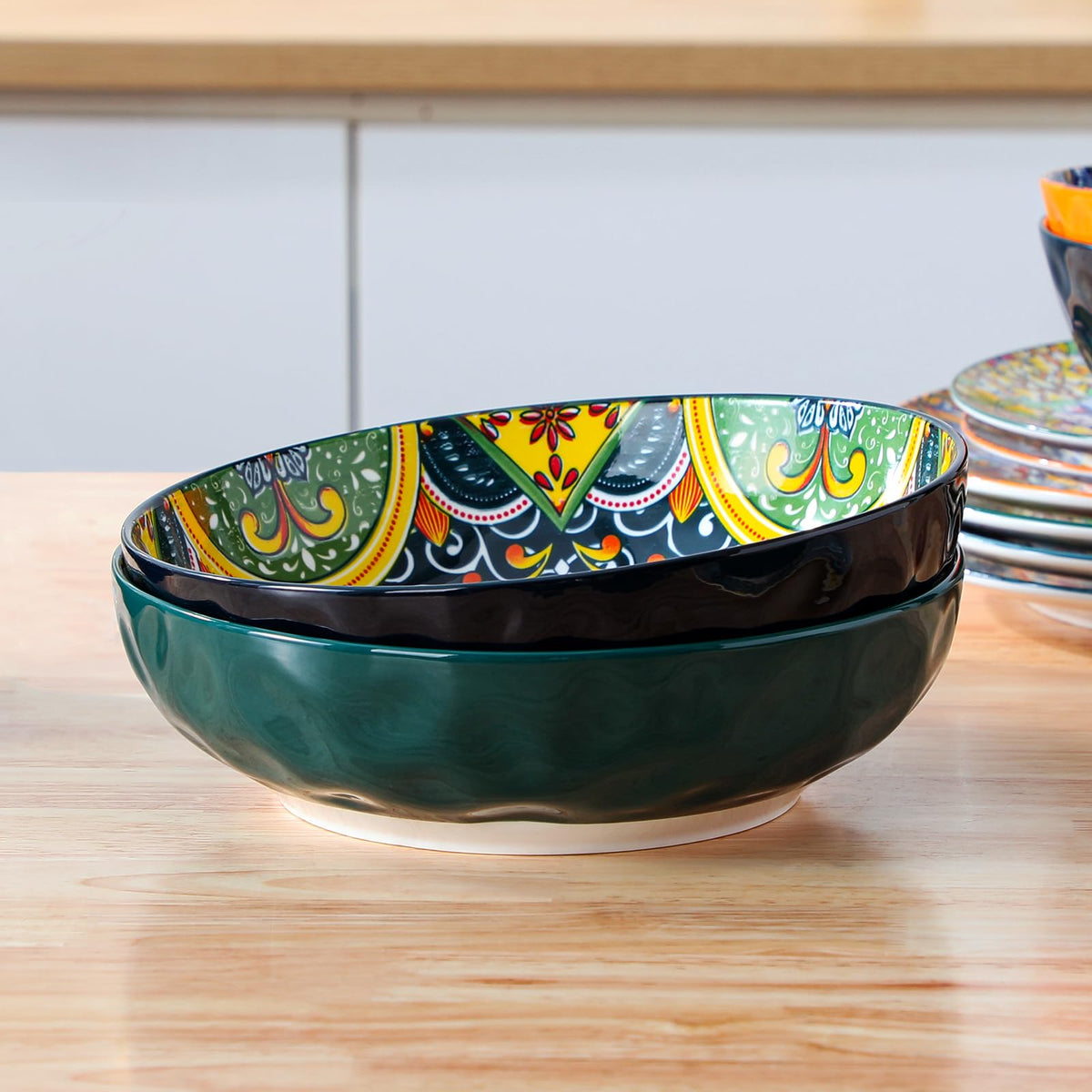 Stackable bowls from the SIMI Serie, convenient for storage with Vancasso.