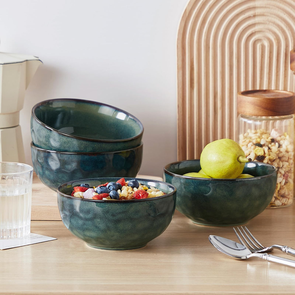 Vancasso Starry crystalline glaze bowl adds shine to every meal.