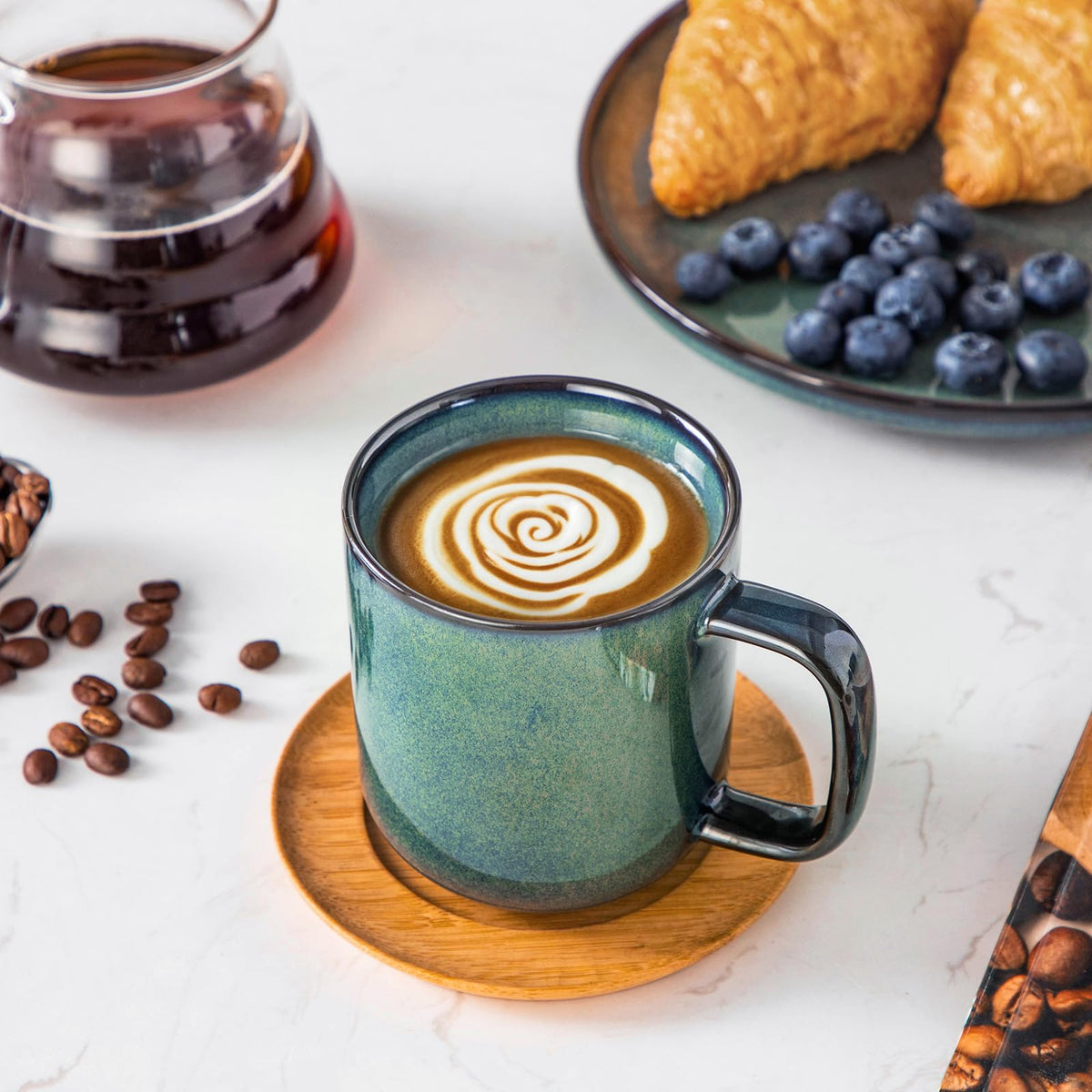 Vancasso STARRY ceramic mug with thick walls keeps beverages warmer longer