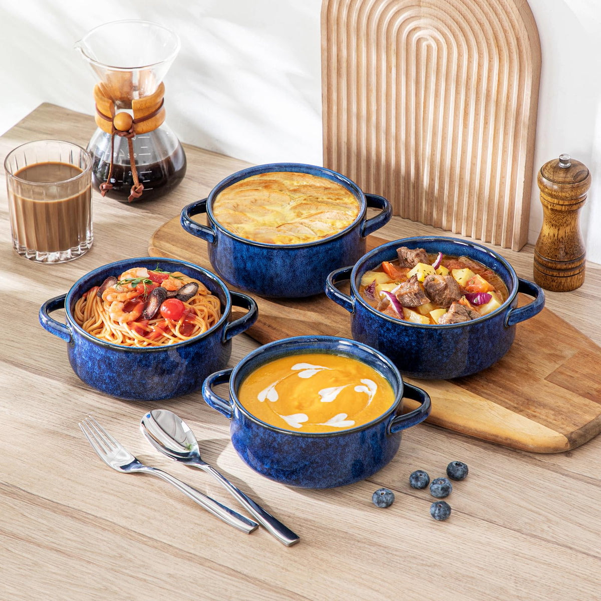 Vancasso Starry bowls are dishwasher safe for easy cleanup