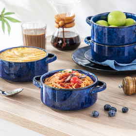 Vancasso Starry bowls gift-ready blue set for food lovers