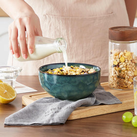 Vancasso Starry stackable porcelain bowl saves space in compact kitchens.