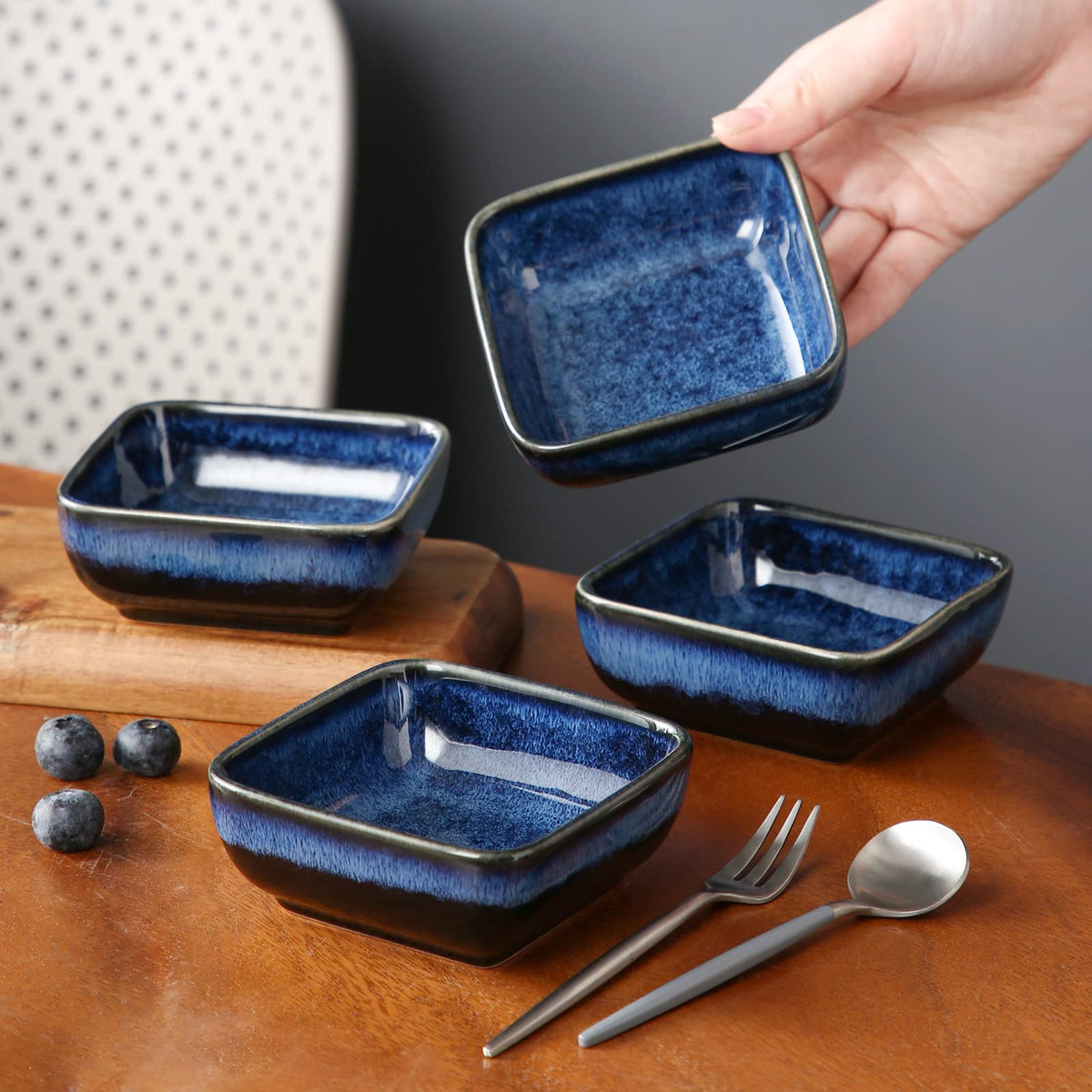 Vancasso Stern set of 4 dipping bowls ready for everyday use and entertaining.