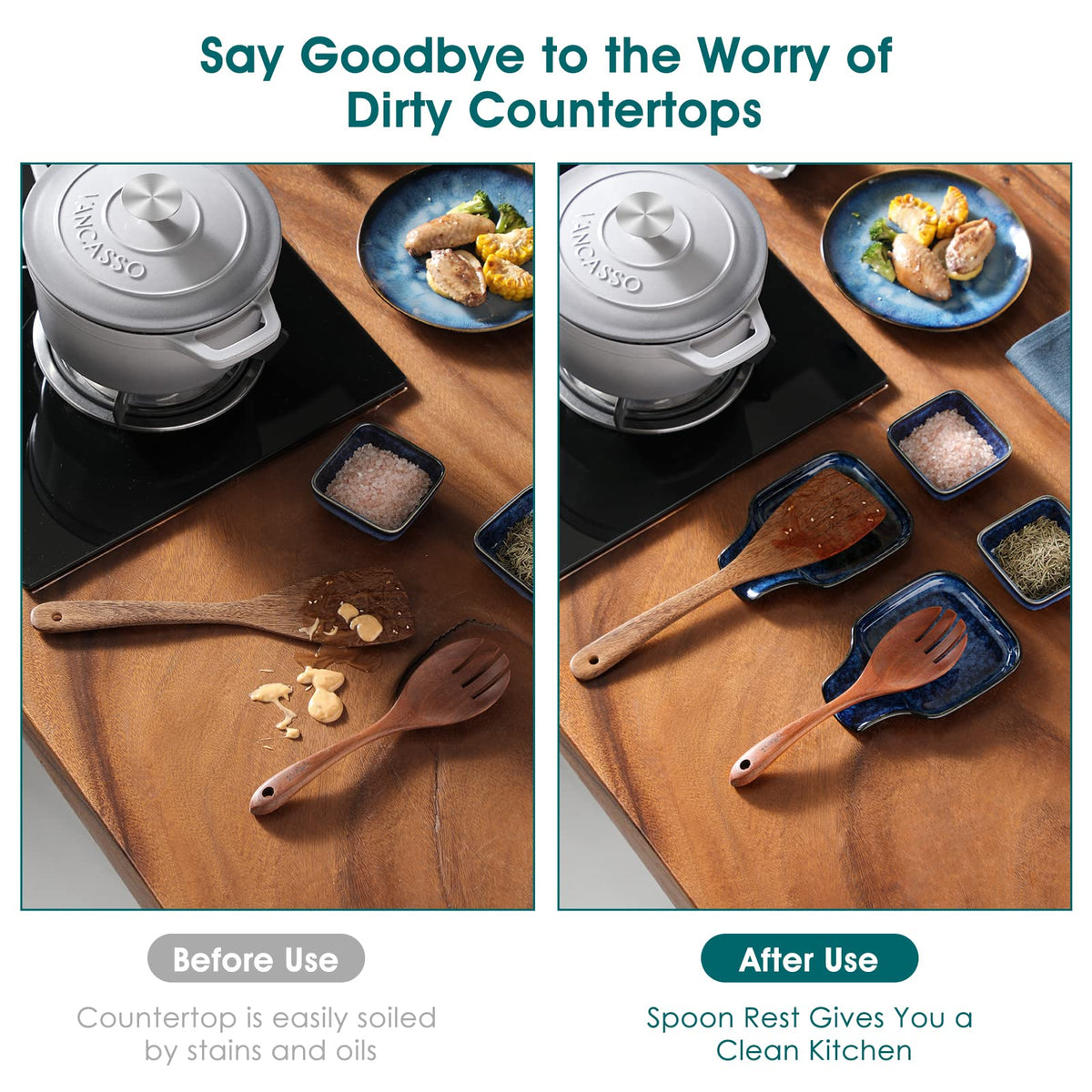 Vancasso Stern easy-clean glaze makes dishwasher or hand washing quick.